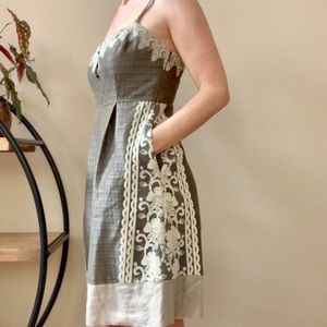 Moulinette Sours for Anthropologie Rainwashed Shale dress with pockets